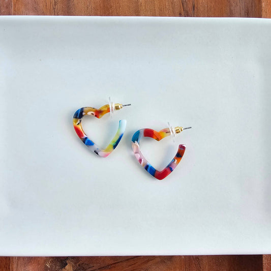Mini Heart Hoops - Fiesta
