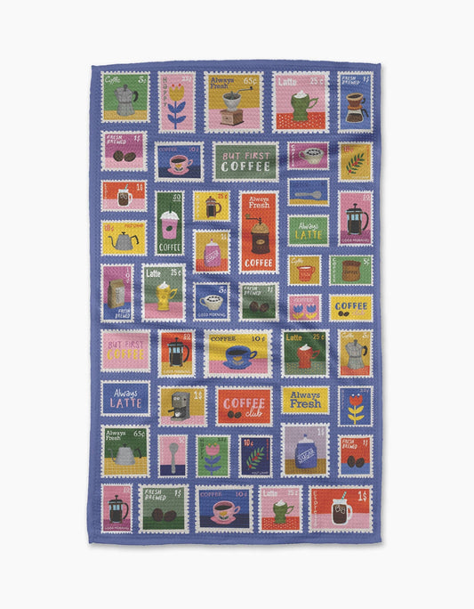 Brewed By Mail Geometry Tea Towel