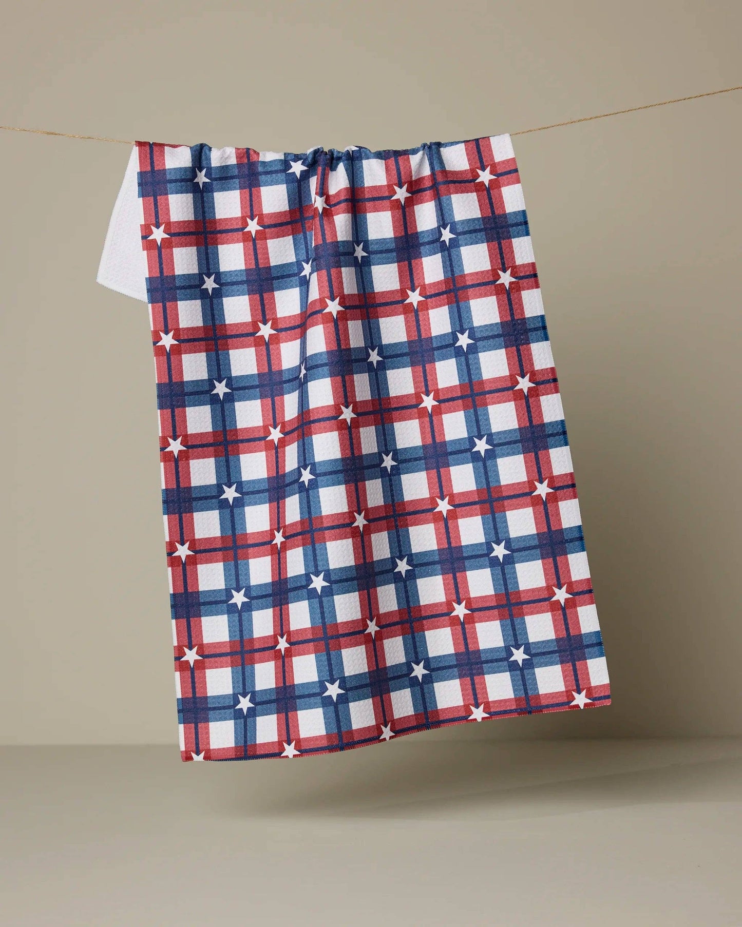 Backyard Picnic Geometry Tea Towel