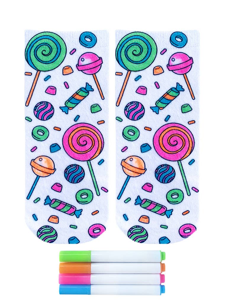 Sweet Treats Coloring Kit Socks
