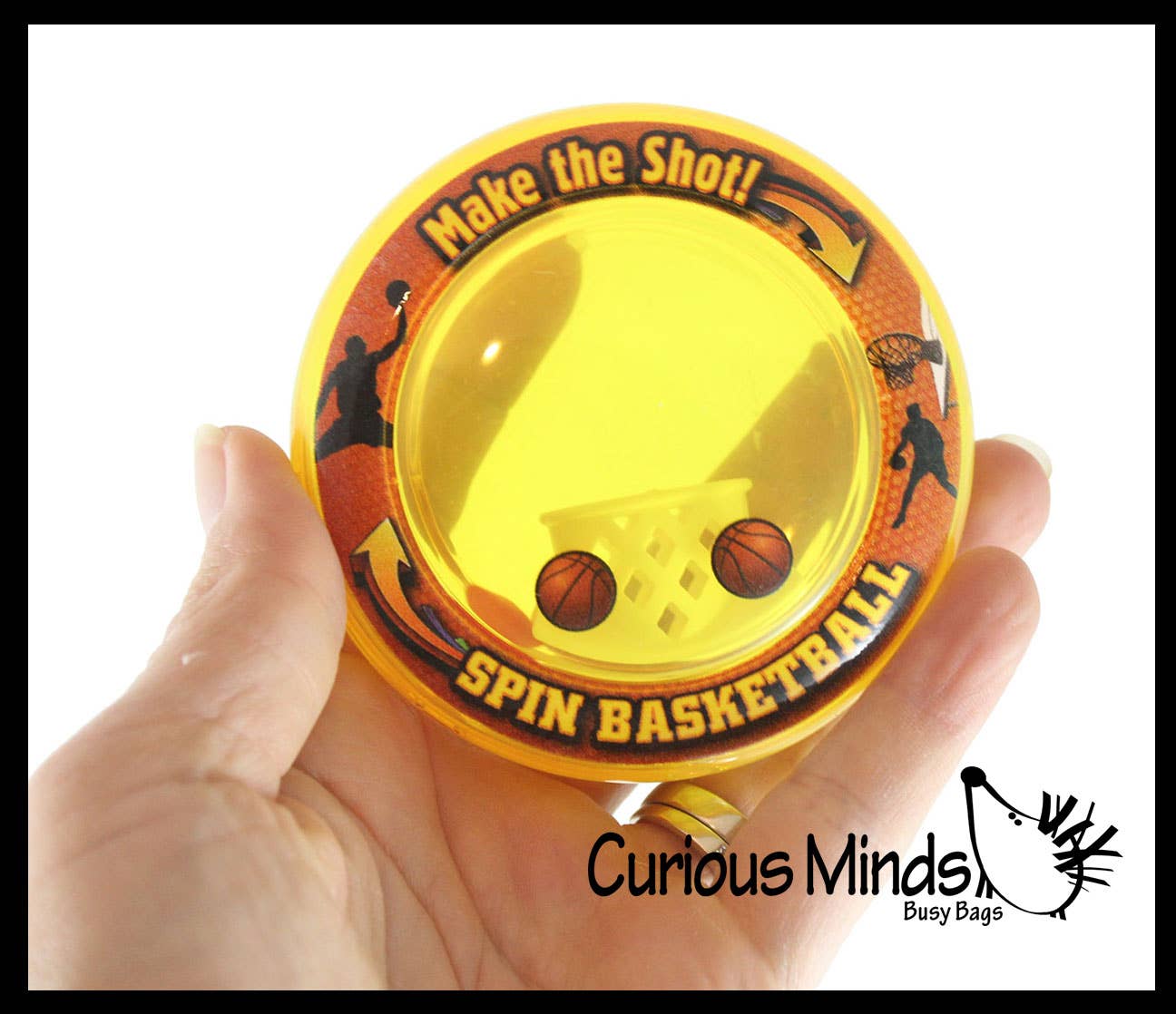 Spinning Ball in Hoop Fidget Game