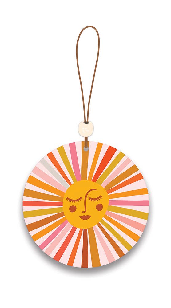 Retro Sunshine by CatCoq Air Freshener