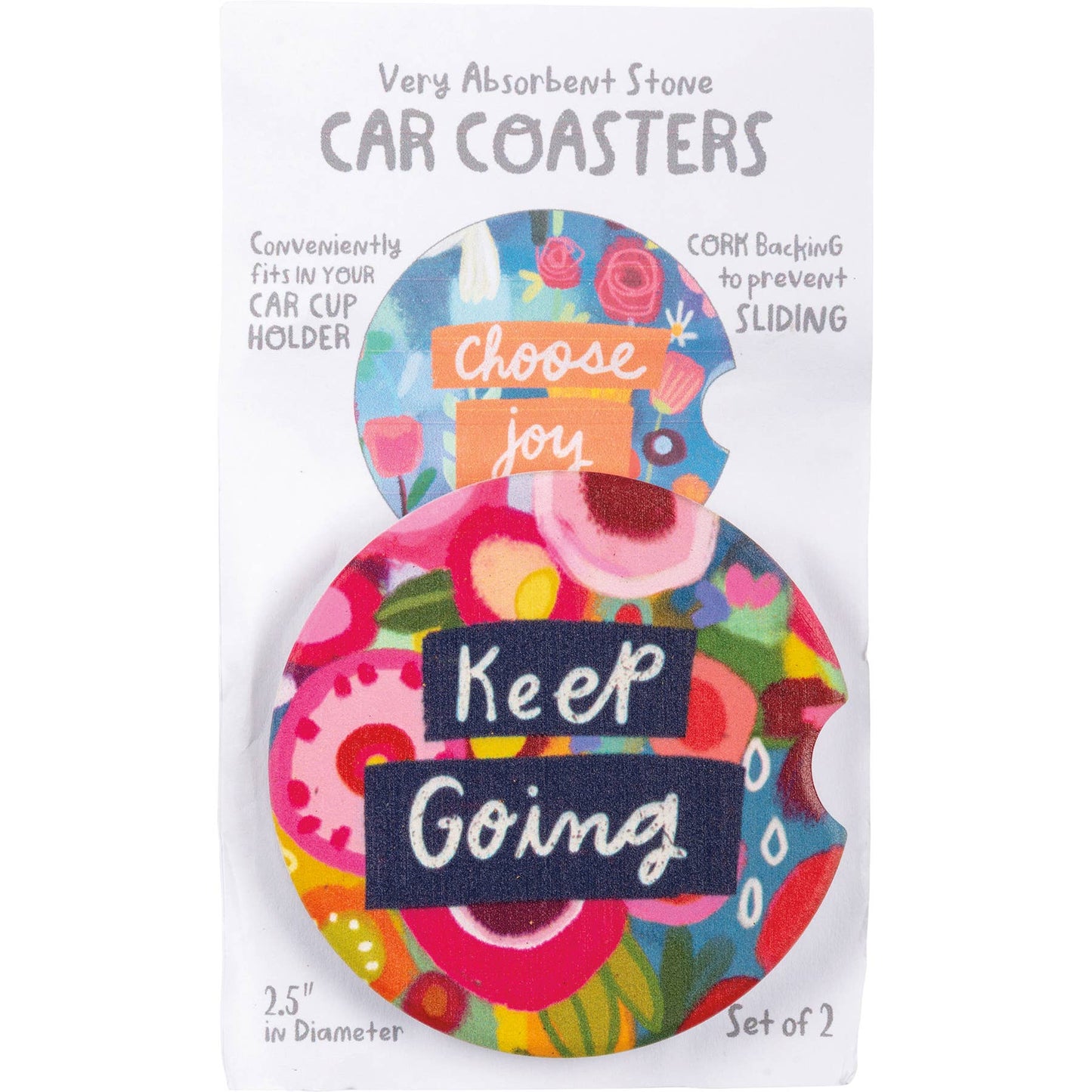 Keep Going - Car Coasters