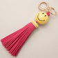 Smiley Face Bag Tassel/Keychain