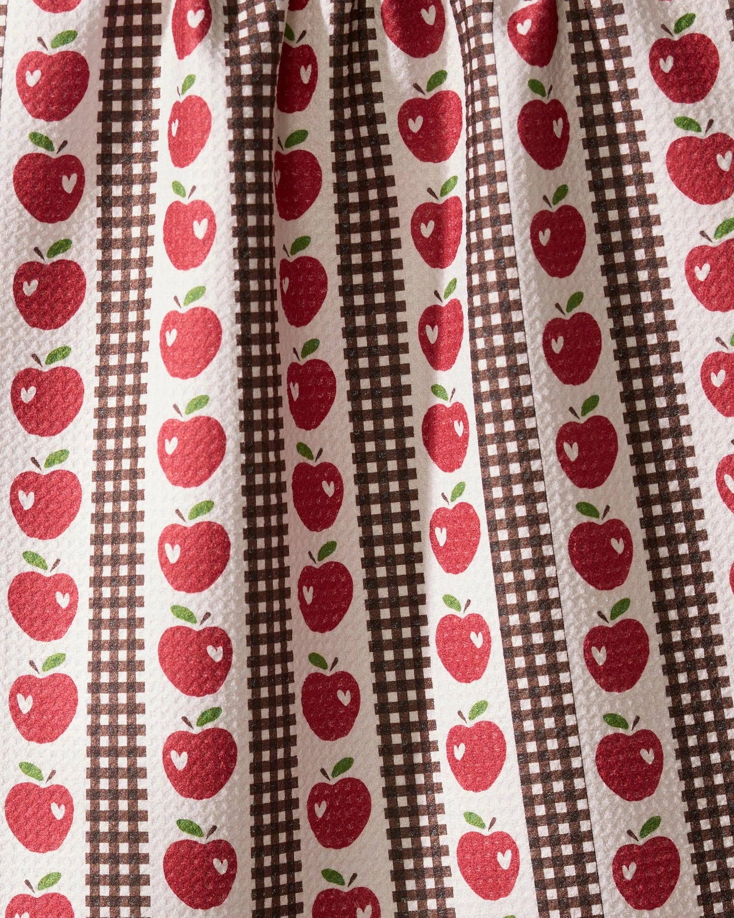 Apple Picking Day Geometry Tea Towel