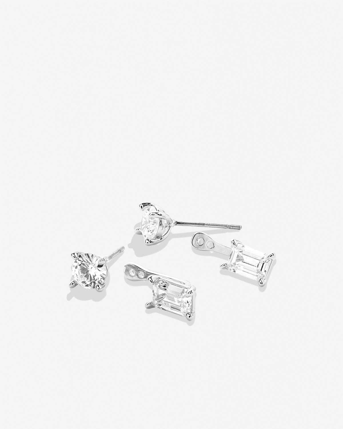 Beautifully Broken Emerald Cut Ear Jackets