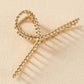 Gold Twist Large Alloy Hair Clip
