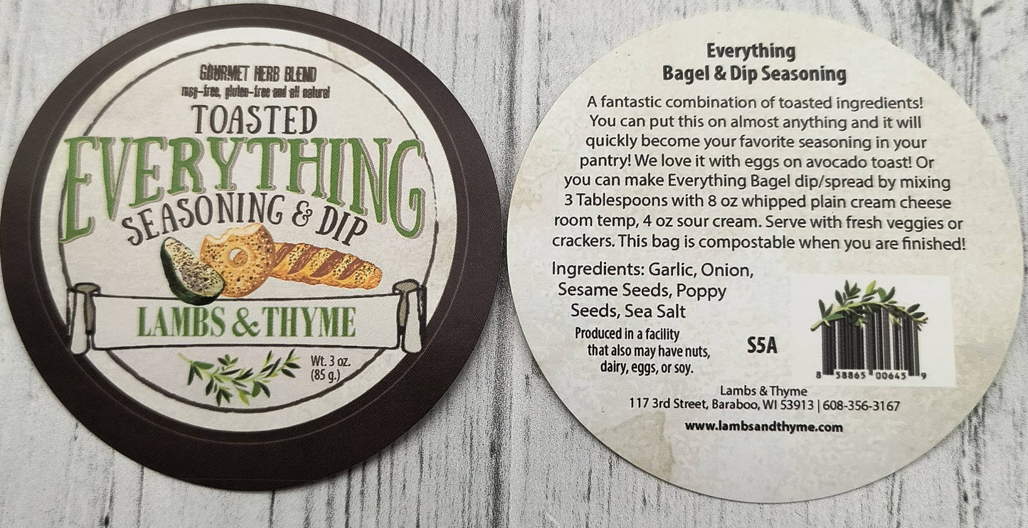 Toasted Everything Bagel Seasoning & Dip