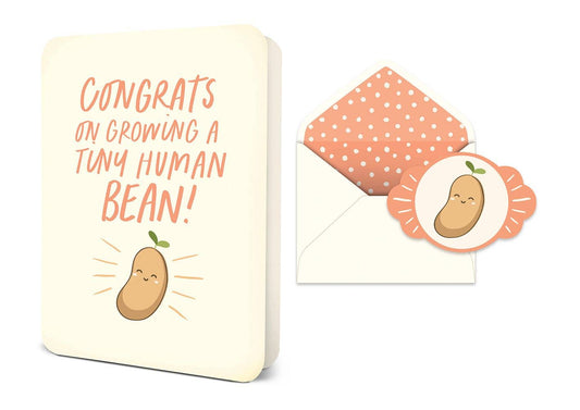 Tiny Human Bean - Deluxe Greeting Card