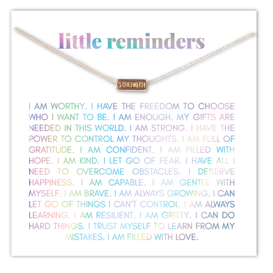 Reminders Necklace-Strength