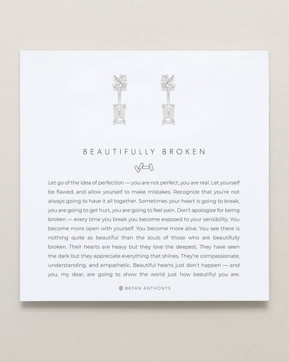 Beautifully Broken Emerald Cut Ear Jackets