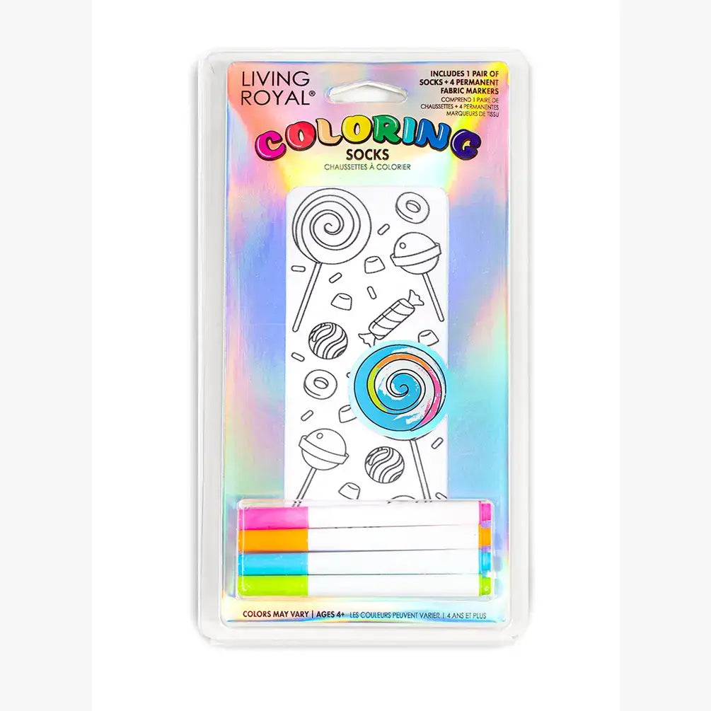 Sweet Treats Coloring Kit Socks