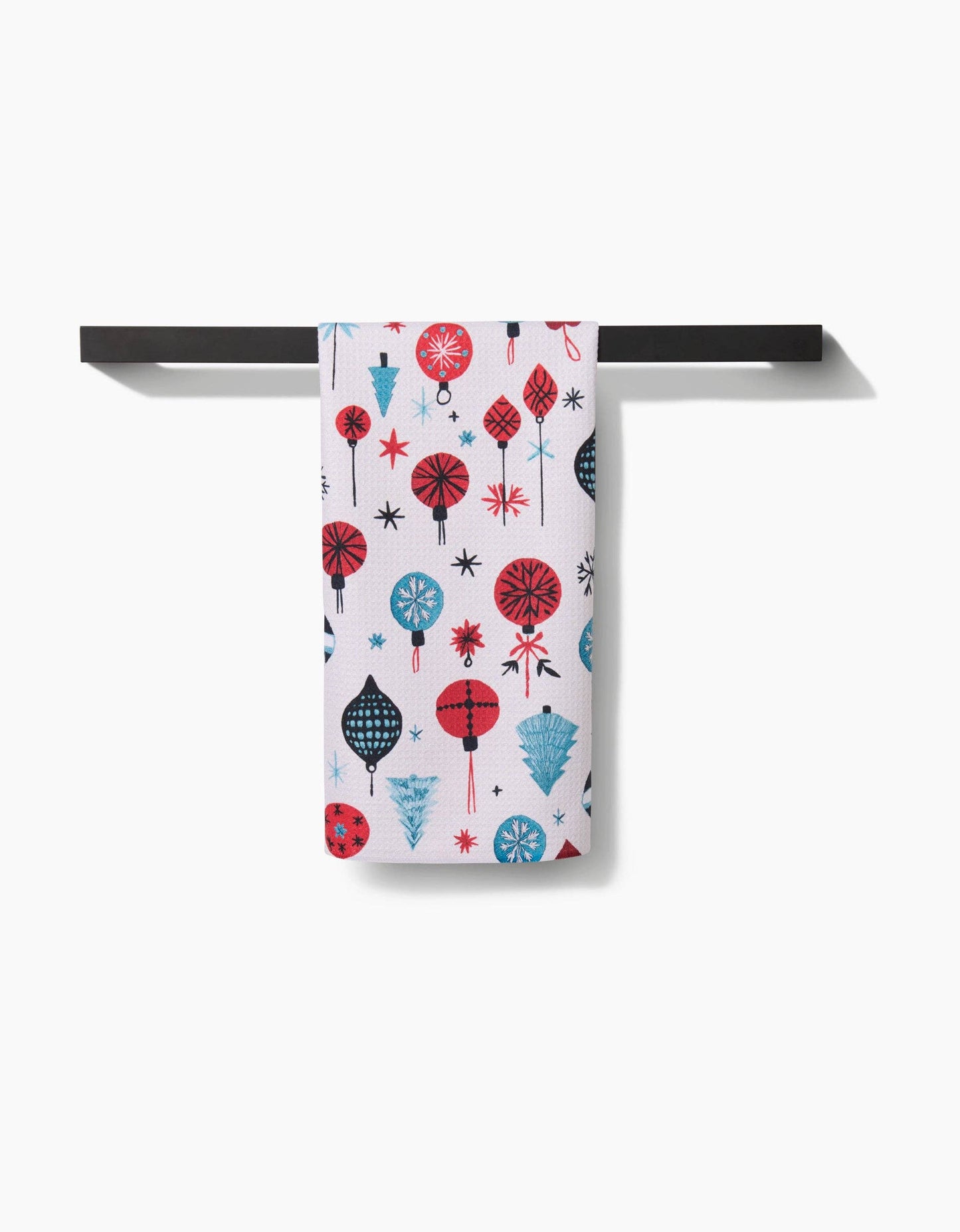 Embroidered Ornaments Geometry Tea Towel