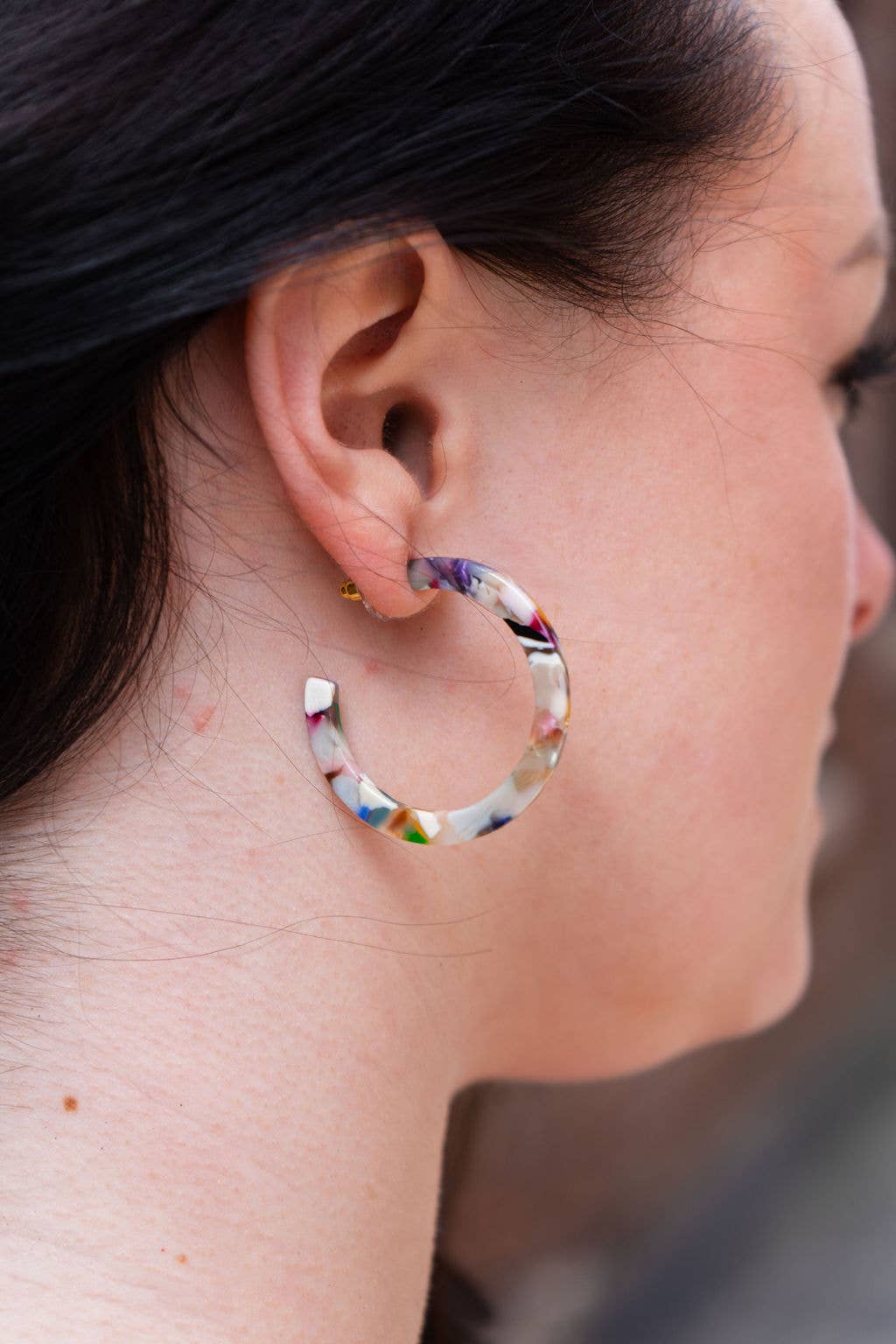 Multicolor Camy Hoops