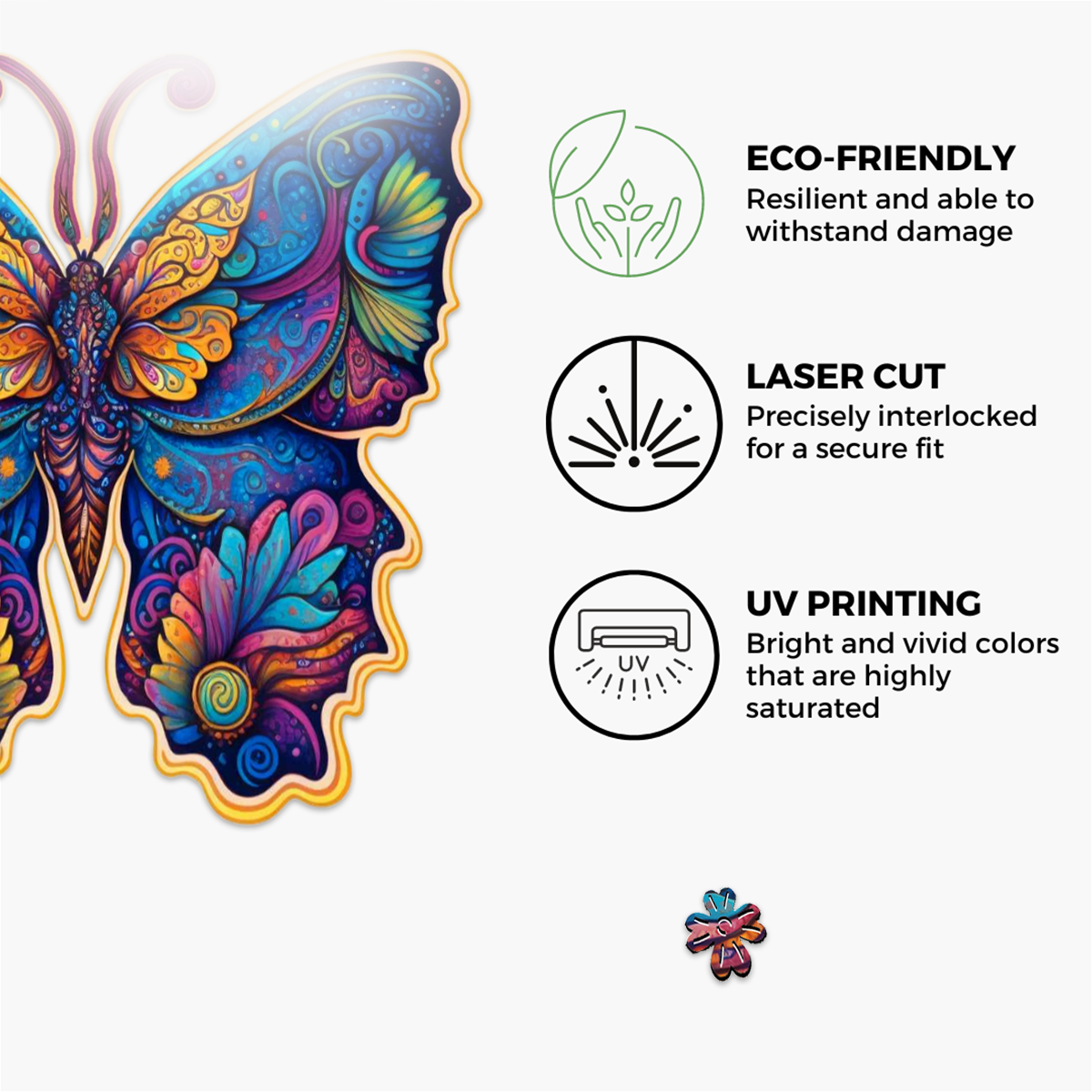 Butterfly Wooden Jigsaw Puzzle