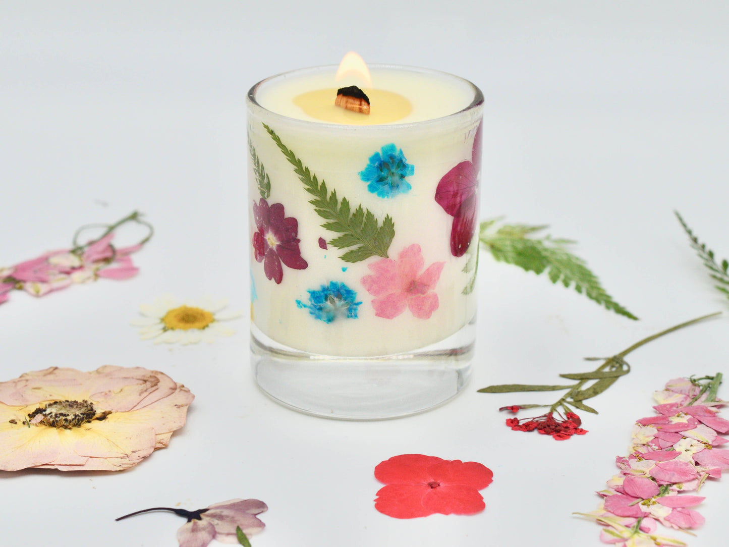 Mini Fresh Bouquet Floral Candle