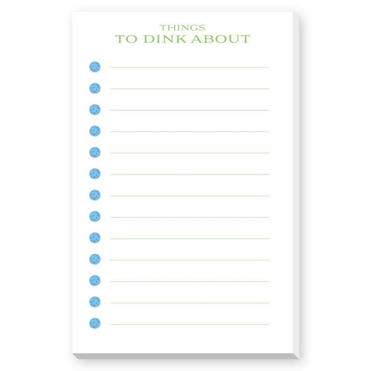 Things to Dink About Pickleball Notepad