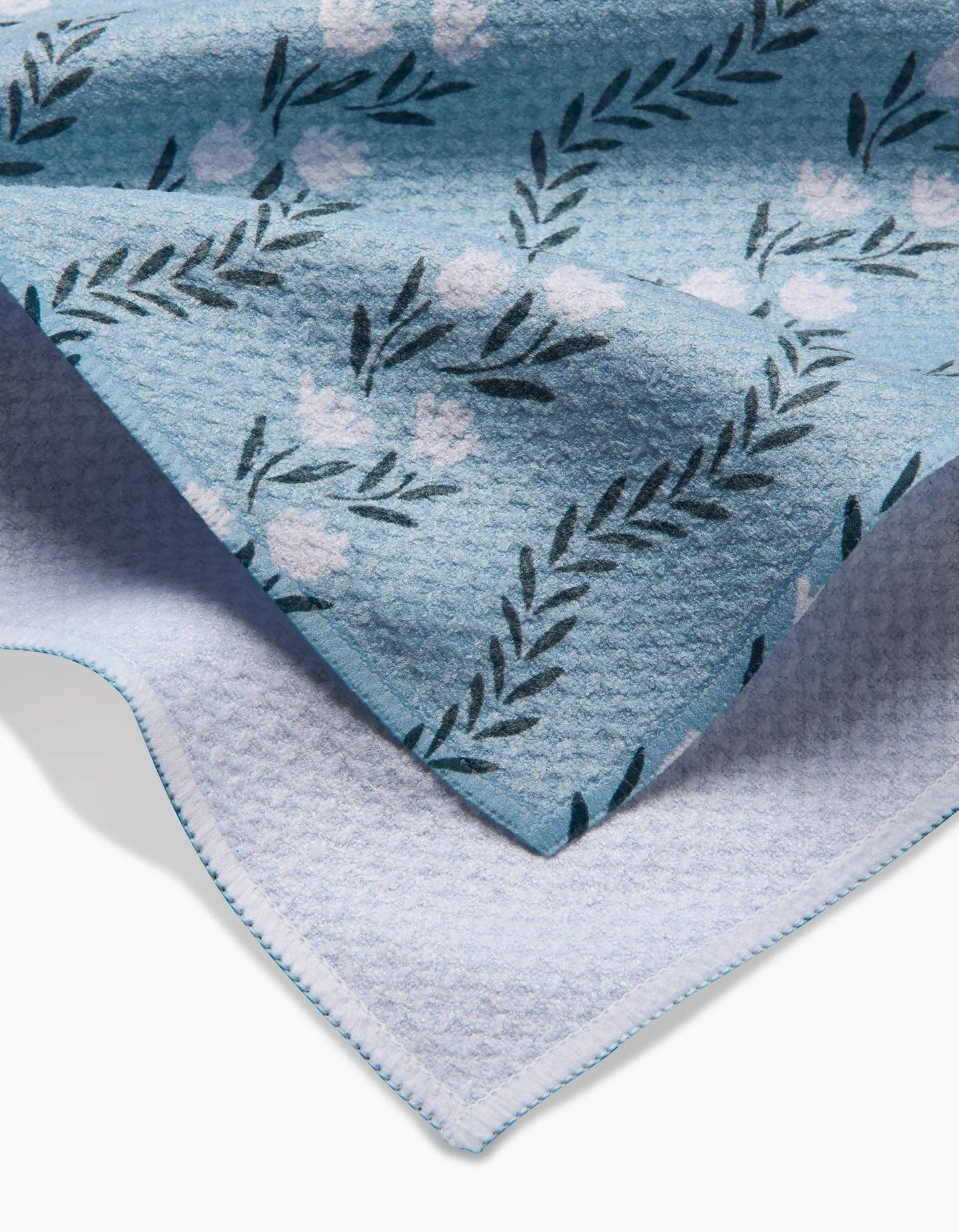 Vintage Floral Stripe Geometry Tea Towel