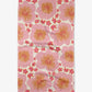 Hibiscus Sunset Geometry Tea Towel