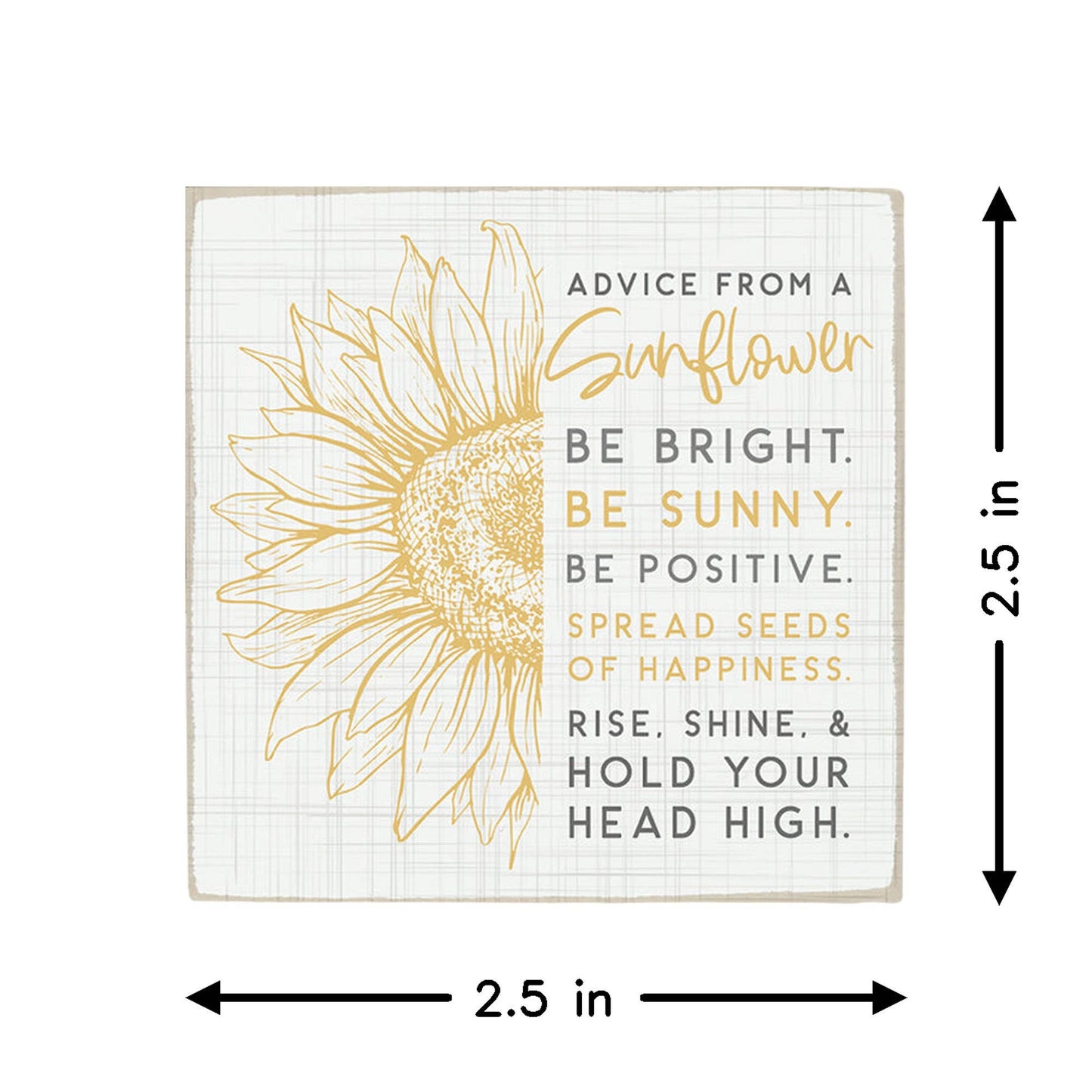 Be Like A Sunflower - Square Magnet