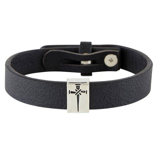 Leather Bracelet - Cross of Nails