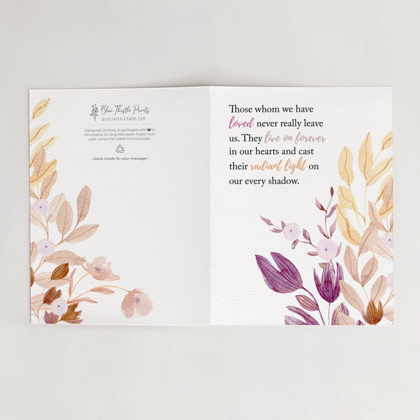 Sympathy Card | Blank Greeting Card