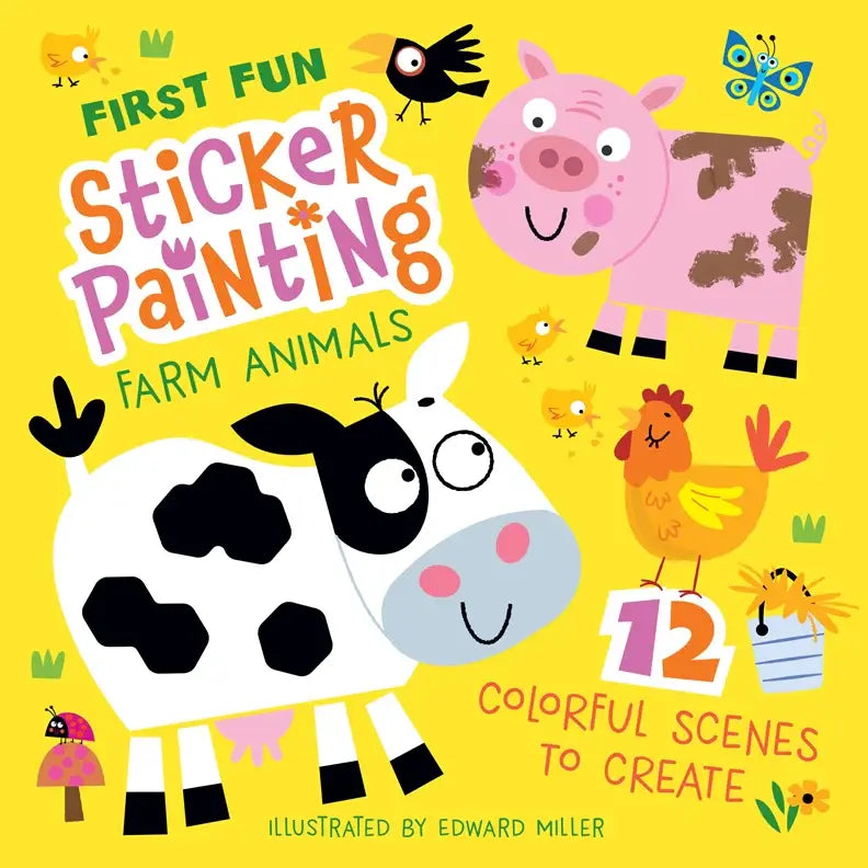Activity Book - First Fun Sticker Painting: Farm Animals