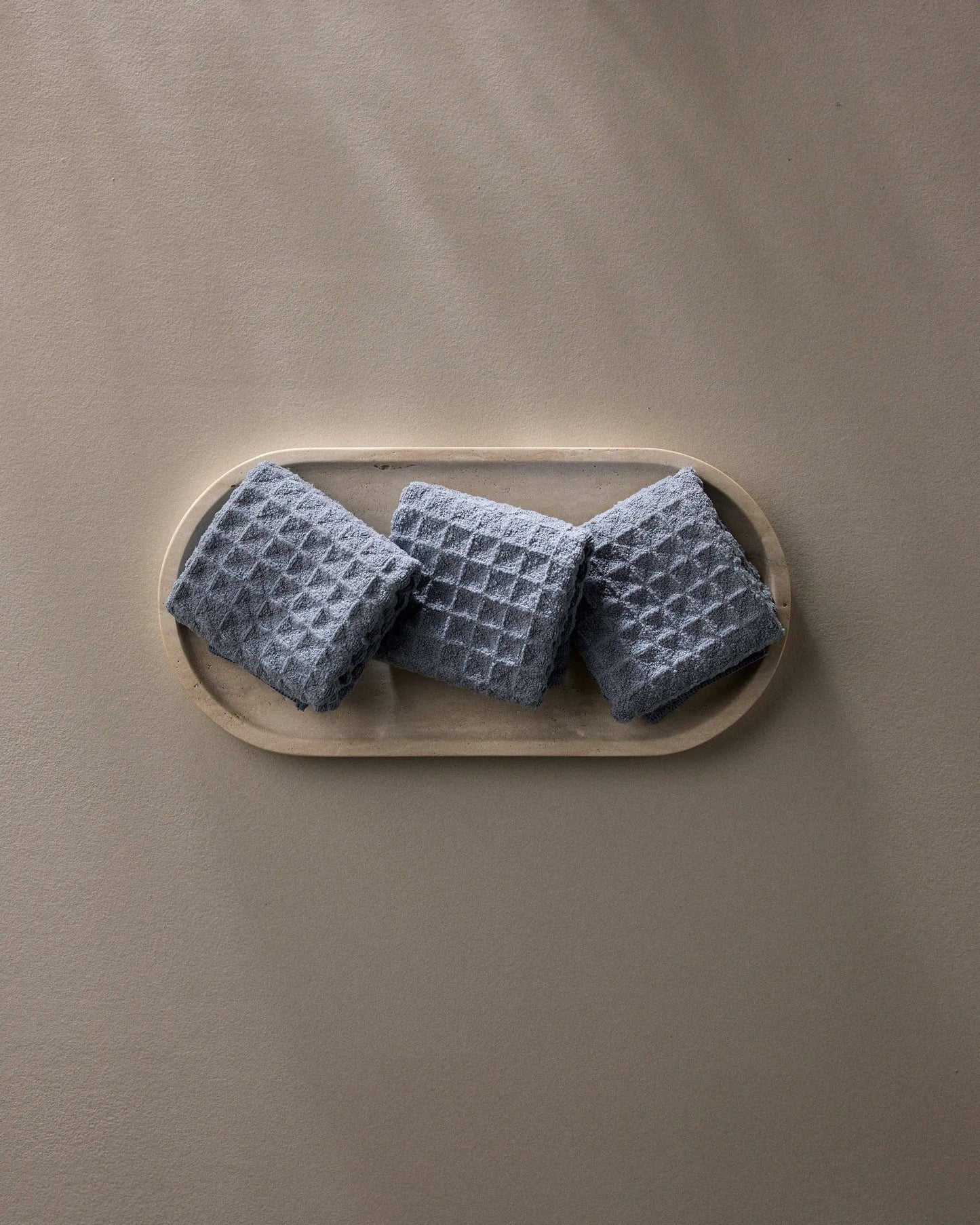 Sky Waffle Washcloth Set