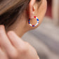 Red, White & Blue Cam Mini Hoops