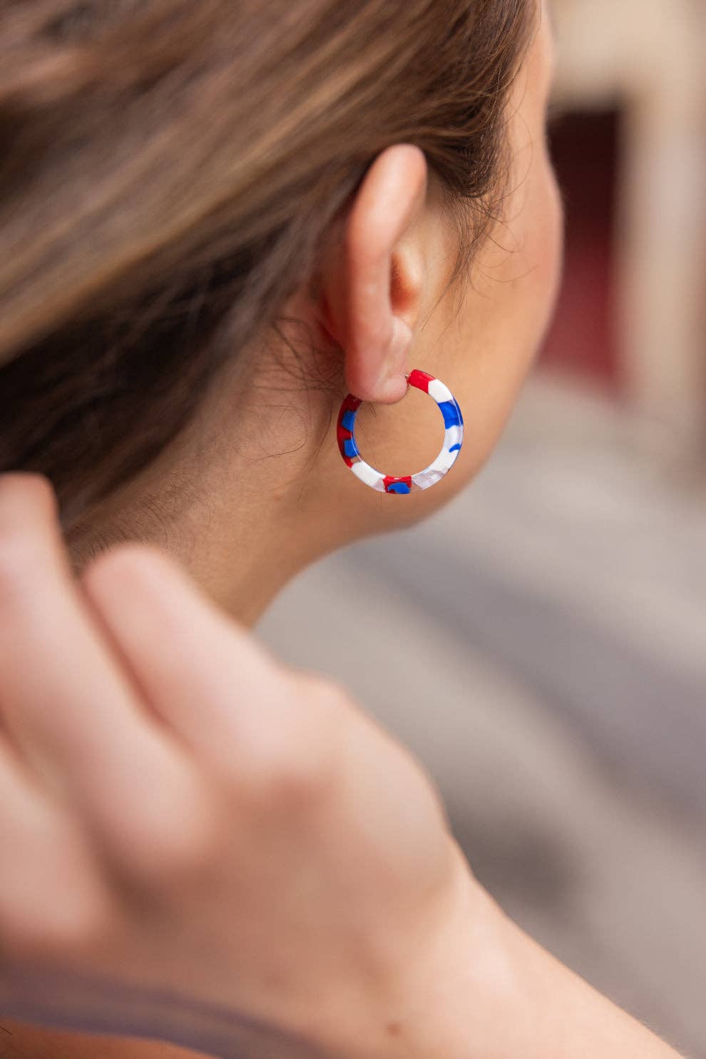 Red, White & Blue Cam Mini Hoops