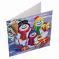 Snowman Family Fun Crystal Art Card Kit