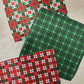 Noel Plaid Dishcloth Set