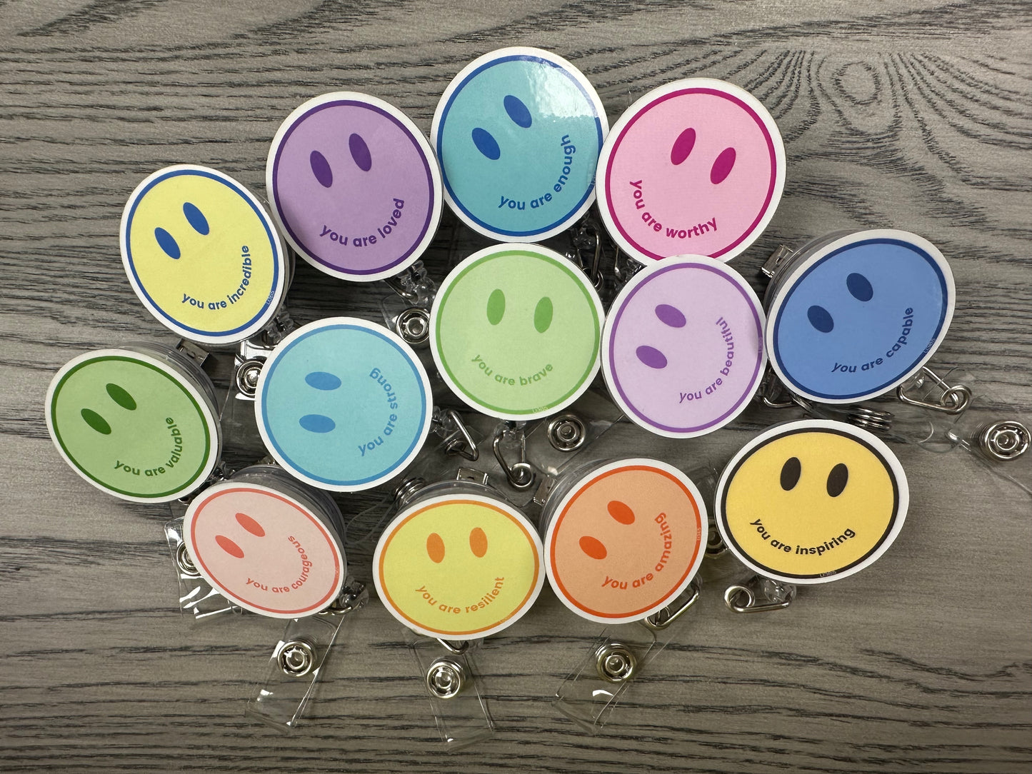 Smiley ID Badge Reel