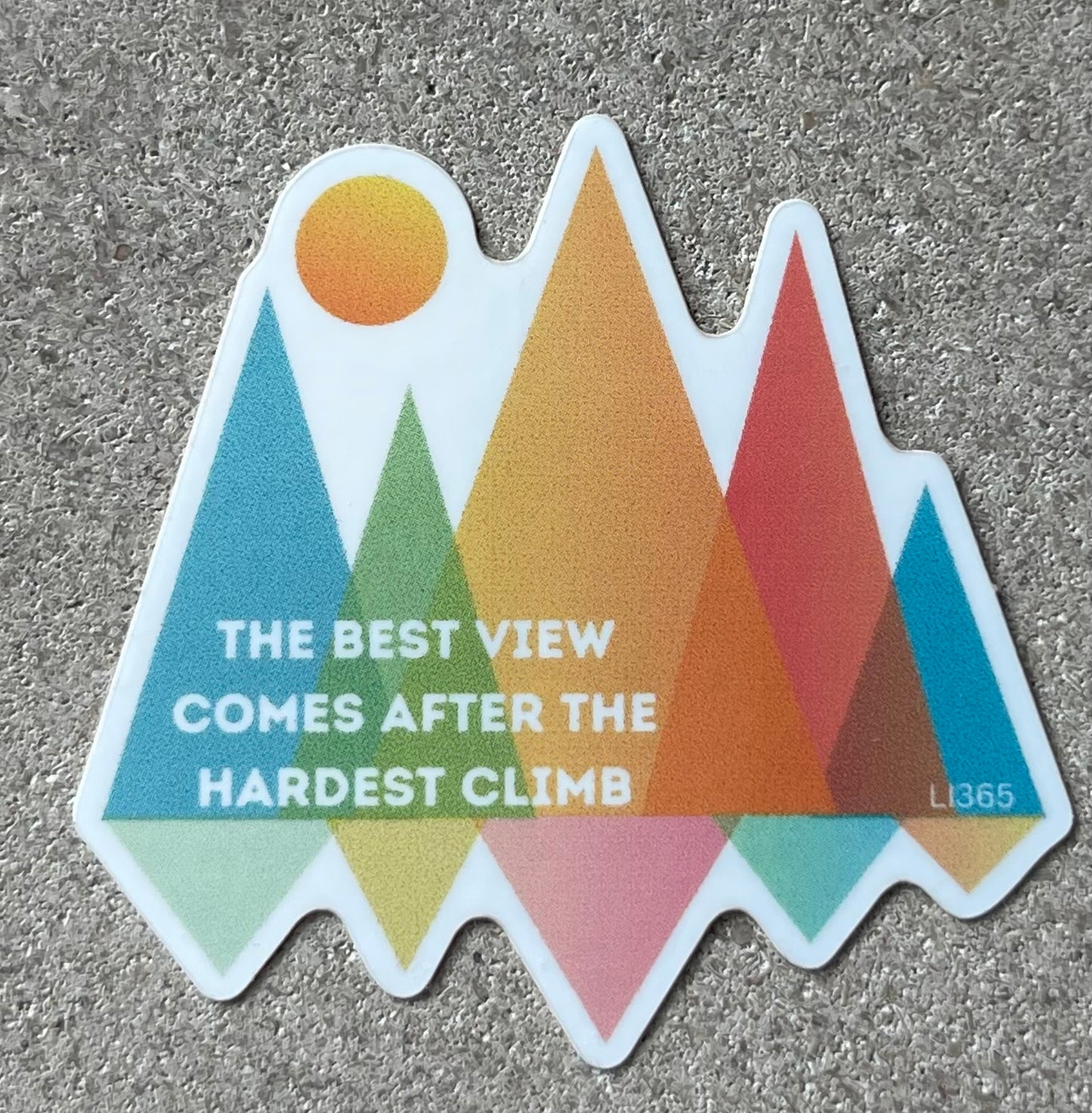 Best View/Hardest Climb Sticker