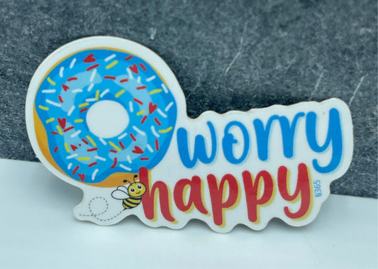 Donut Worry, Bee Happy-sticker