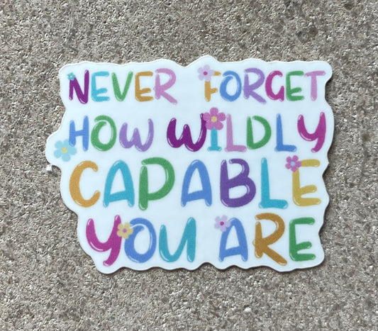 Wildly Capable-sticker