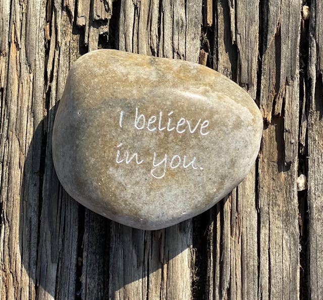 Inspirational River Rock Word Stones