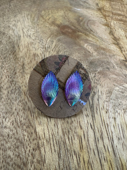 KEMoni Designs Feather Stud Earrings