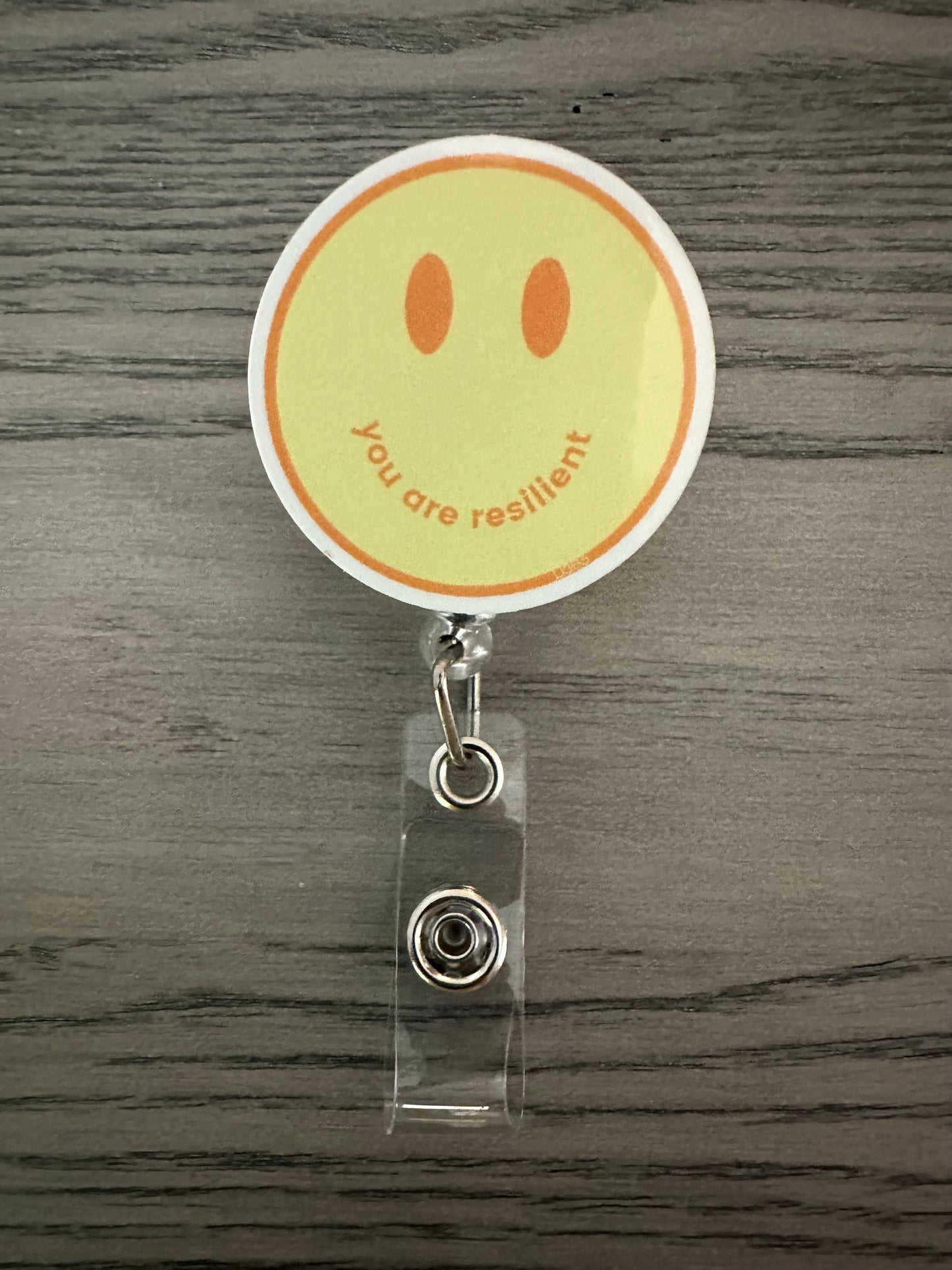 Smiley ID Badge Reel