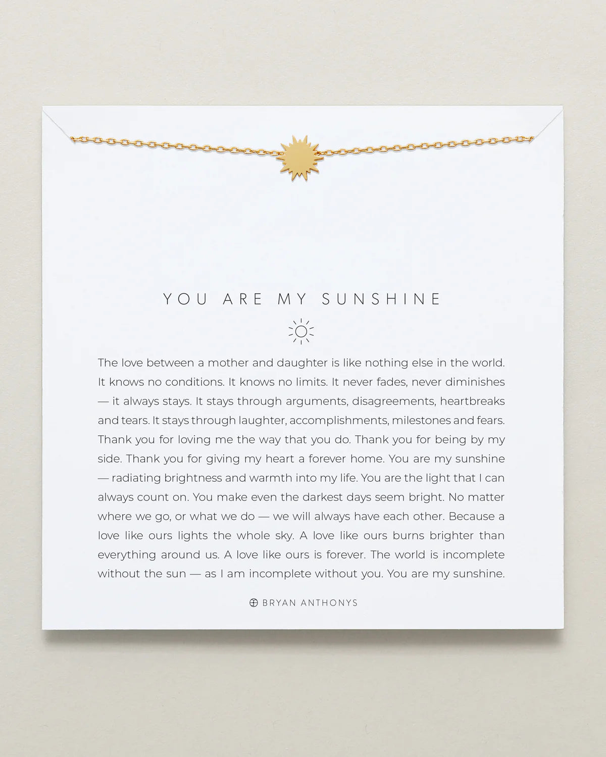 You Are My Sunshine Necklace