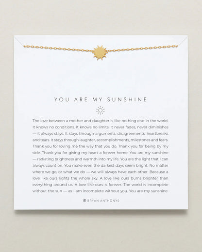 You Are My Sunshine Necklace