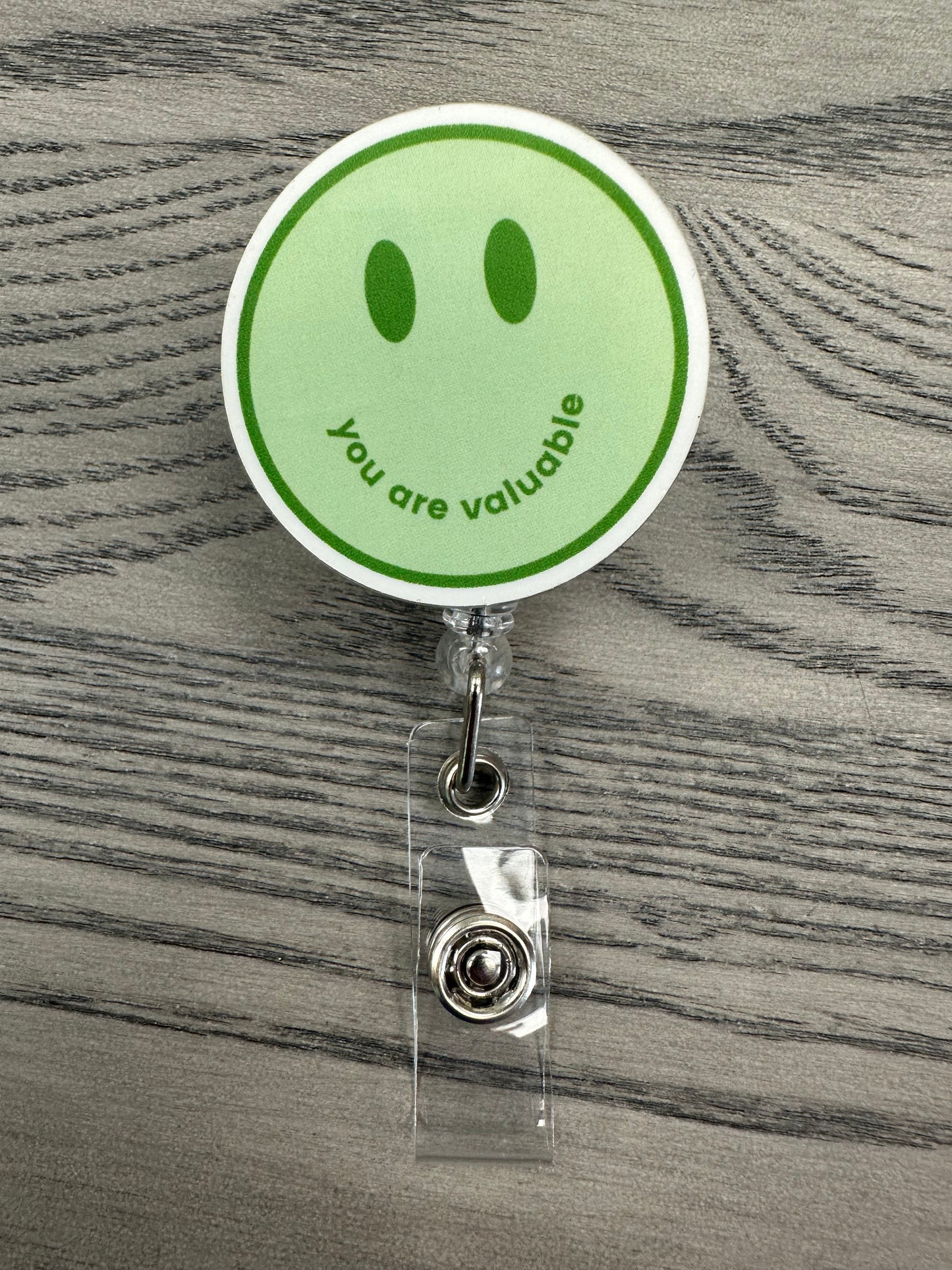 Smiley ID Badge Reel