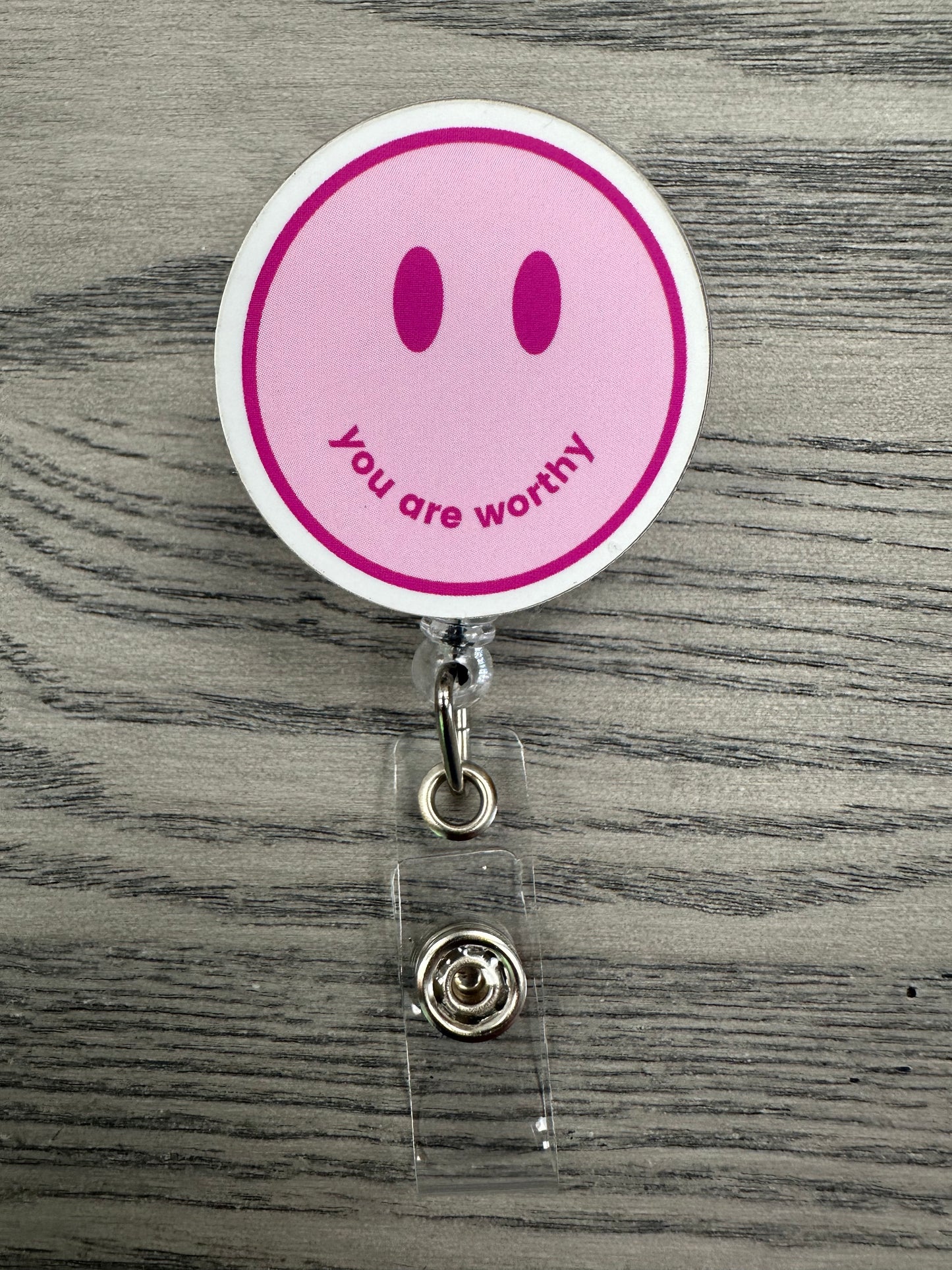 Smiley ID Badge Reel