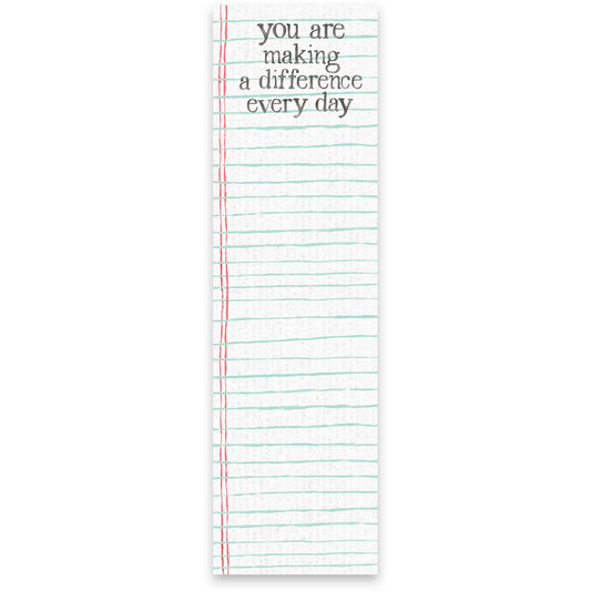 You Are Making A Difference List Pad
