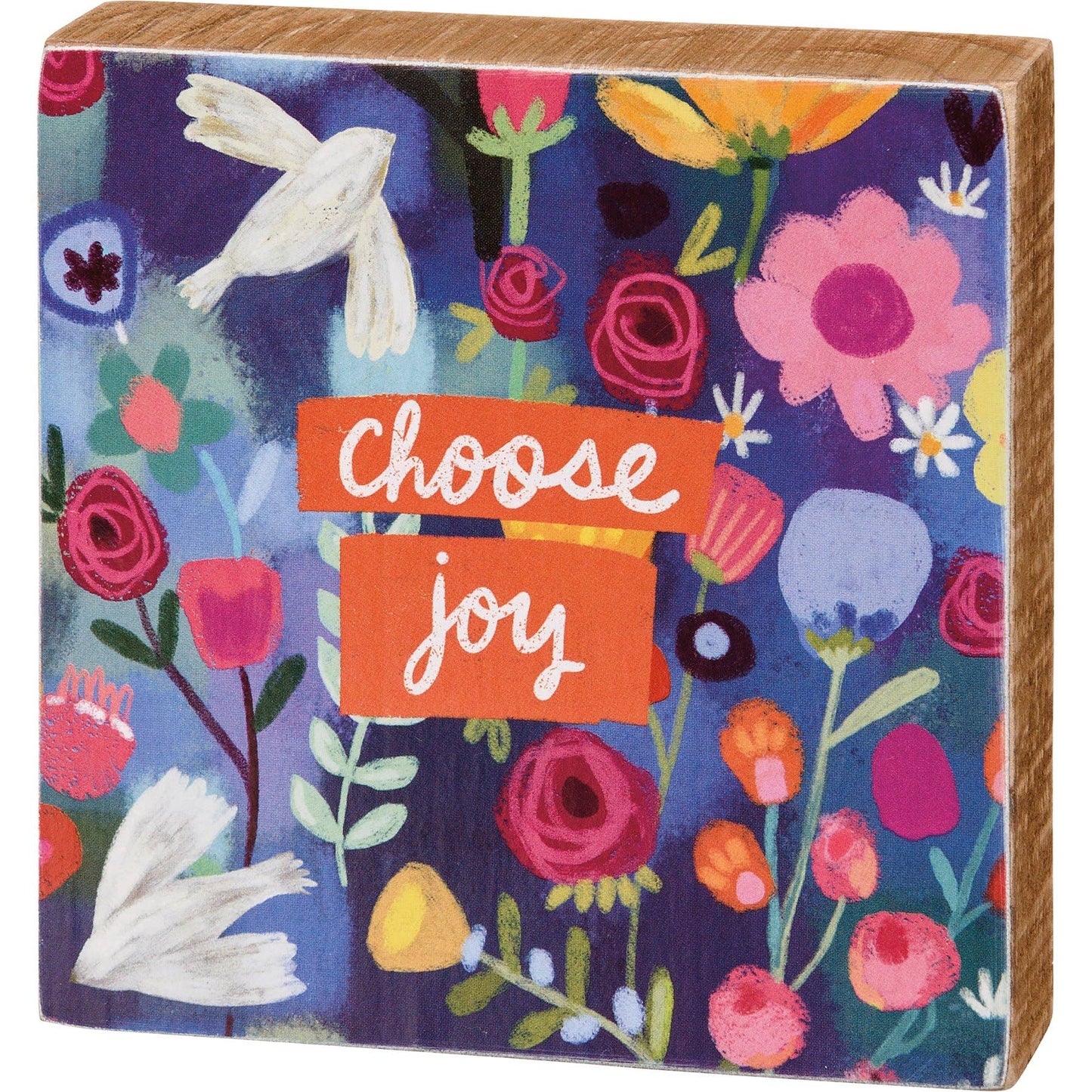 Choose Joy Block Sign