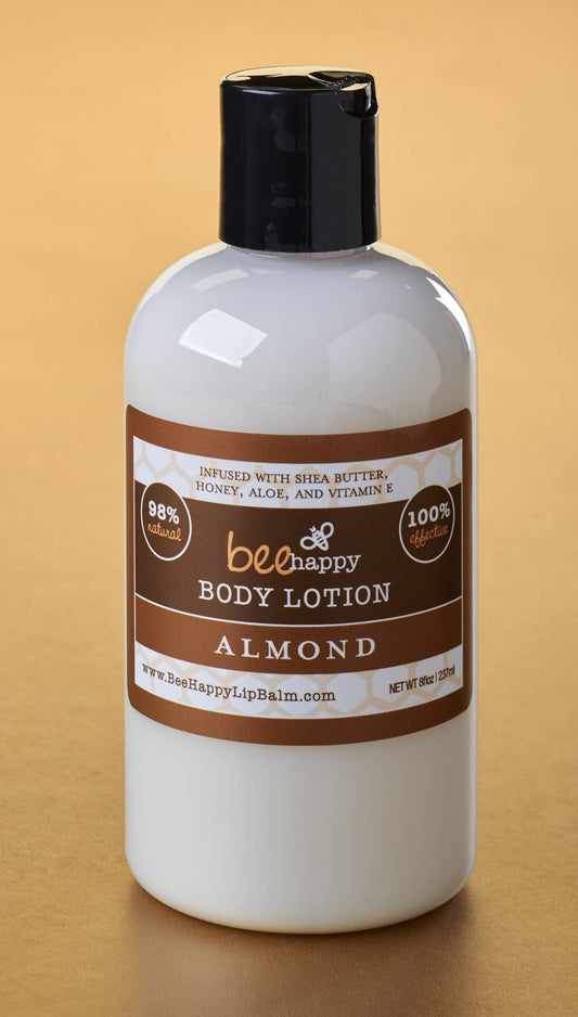 Bee Happy Almond body lotion 8 oz