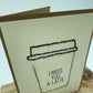 I Miss you a latte-card