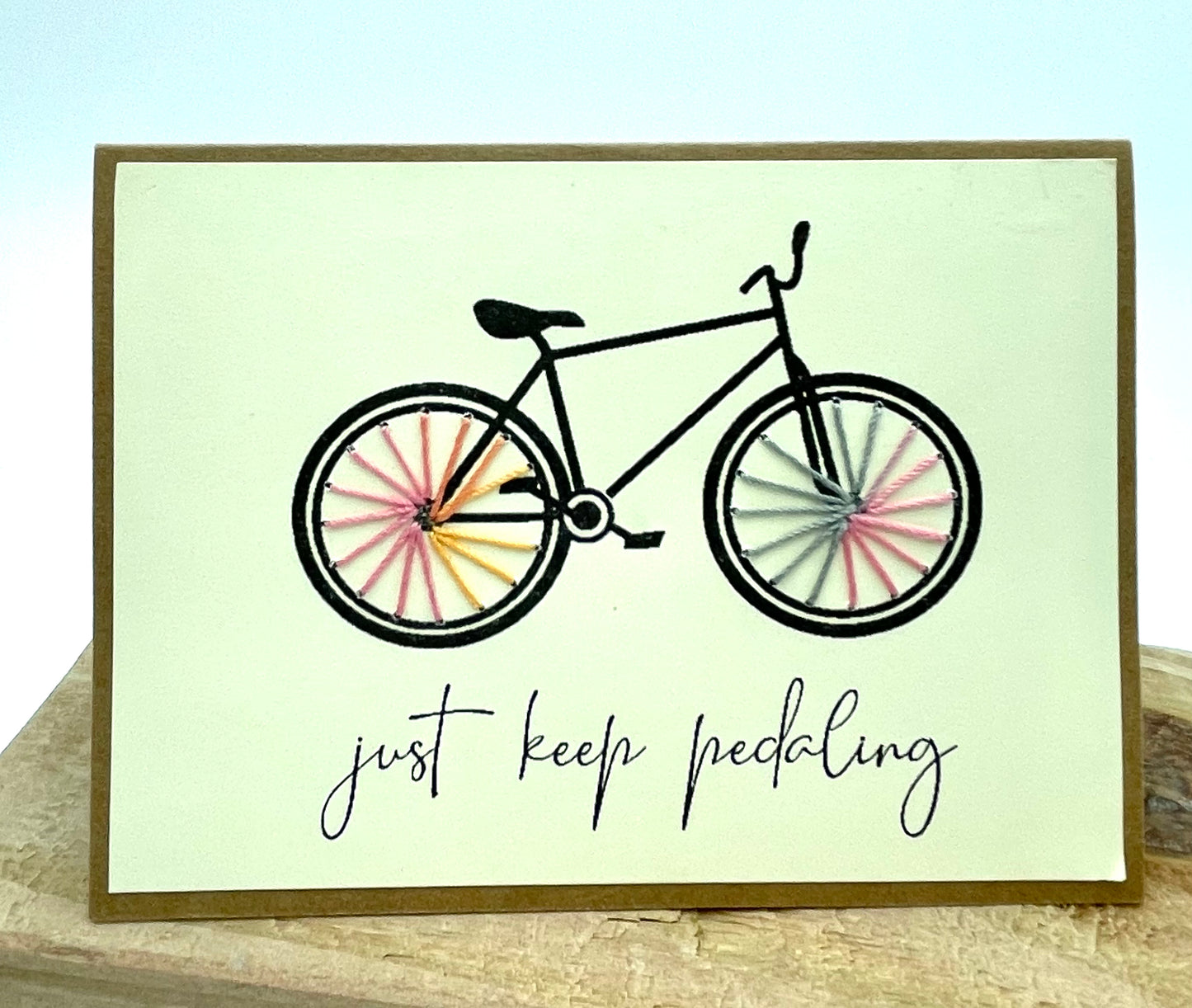 Just keep pedaling-card