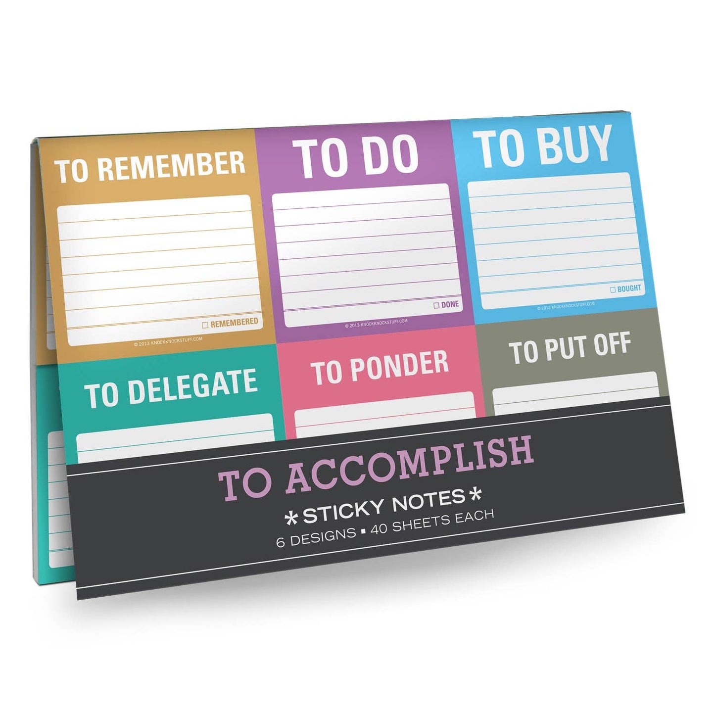 To Accomplish Sticky Notes Packet