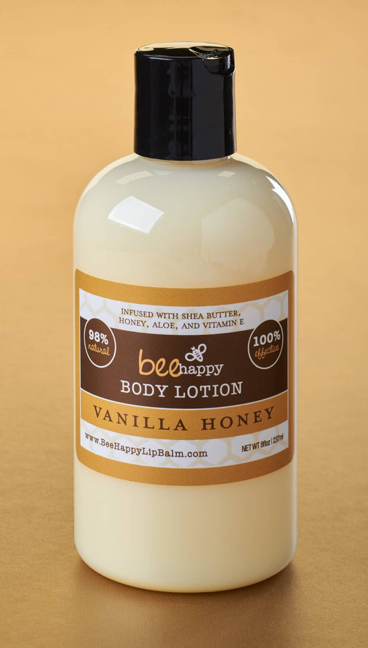 Bee Happy Vanilla/Honey body lotion 8 oz